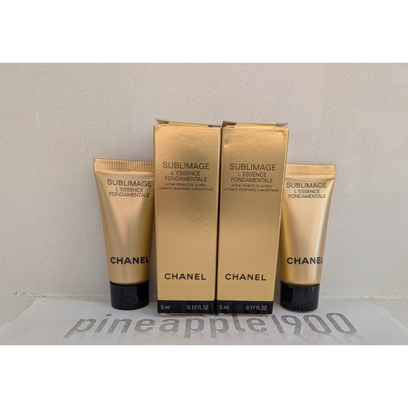 Lot 2 NIB Chanel Sublimage L’Essence Fondamentale Ultimate Redefining 5ml/0.17oz - Picture 1 of 5